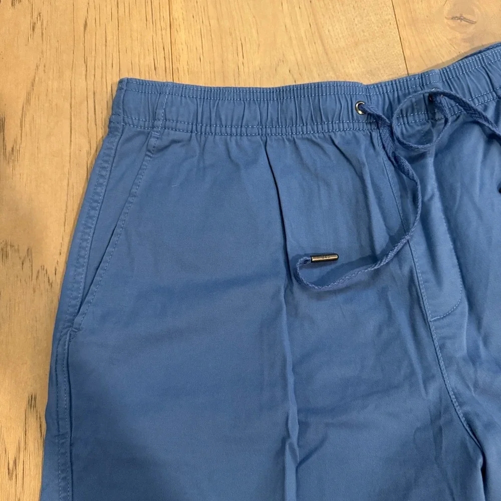 NWT Gap Mens Delft Pull On Shorts Blue‎ Elastic Drawstring QMS1594S Large
